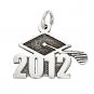 STERLING SILVER CLASS OF 2012 GRADUATION CHARM/PENDANT