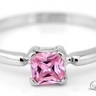 STERLING SILVER OCTOBER BIRTHSTONE CZ CHILD RING SZ 4