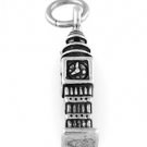 STERLING SILVER SMALL BIG BEN CLOCK CHARM/PENDANT