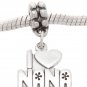 STERLING SILVER I LOVE NANA EUROPEAN DANGLE BEAD