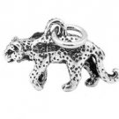 STERLING SILVER 3D CHEETAH LEOPARD CHARM