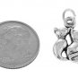 STERLING SILVER TWO CATS WITH INTERTWINE TAILS CHARM
