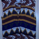Aztec Pattern Long Sweater Vest