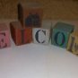 WELCOME WOODEN DECORATIVE BLOCKS