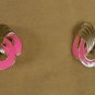 Breast Cancer Awareness earrings clip on