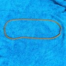 Vintage Retro Gold tone 24" flat braided chain 80s