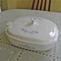 Vintage RARE Corning  skillet  w/ white cornflower lid