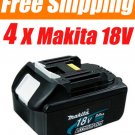 4 Pieces ★ Makita BL1830 18V 3.0 Ah 18Volt Li-Ion Battery Pack - USD 165.00 Free Shipping!