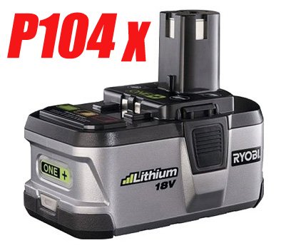 4 PC ★ RYOBI 18V P104 Lithium-Ion Battery ONE+ Powerful - USD 161.00 ...