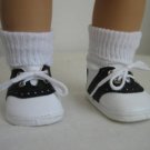 BLACK & WHITE SADDLE SHOES & SOCKS  FIT BITTY BABY DOLL