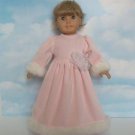 PRETTY PINK VELVET DRESS  FITS AMERICAN GIRL DOLLS