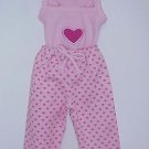 ADORABLE  HEART PAJAMAS FITS AMERICAN GIRL DOLLS