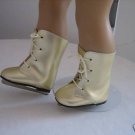 GOLD ICE SKATES FIT AMERICAN GIRL DOLL CLOTHES