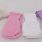 LOT OF 4 SOCKS AMERICAN GIRL DOLLS PINK, PURPLE & BEIGE
