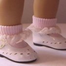 PINK LACE TRIMMED SOCKS FIT AMERICAN GIRL DOLLS