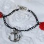 Nautical Anchor Bracelet with Roses