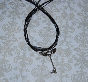 Winged Key Necklace