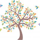 ON SALE Kids tree vinyl wall decal with 9 birds coordinate Migi Little Tree bedding by Bananafish
