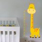 kids vinyl wall decal Toby the giraffe growth Chart great for nursery or kids room