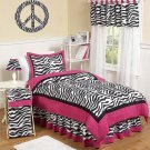Kids Peace sign vinyl wall decal Zebra print black n white can make any color