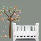 Kids tree vinyl wall decal with birds owl children nursery playroom wall stickers