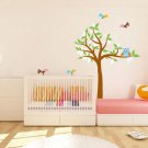 kids tree vinyl wall decal with owls birds great for nursery or kids room