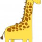 kids vinyl wall decal Toby the giraffe great for nursery or kids room
