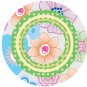 ON SALE Kids flower circle polka dots vinyl wall decal set of 3