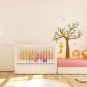 kids vinyl wall decal tree with owls birds lion giraffe great for nursery or kids room