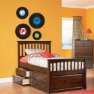 Old Records Decal set of 4 Removable vinyl wall decal can get any color and size