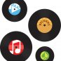 Old Records Decal set of 4 Removable vinyl wall decal can get any color and size