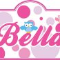 Kids Vinyl wall decal Headboard monogram initial or name Polka dots with owls