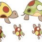Kids childrens vinyl wall decal turtles set of 10 Great for any nursery