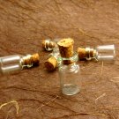 10pcs 18x10mm Clear Glass Tiny Bottle Vials with Free Eyehooks