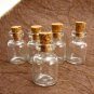 10pcs 24x15mm Clear Glass Tiny Bottle Vials with Free Eyehooks