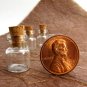 5pcs 18x13mm Clear Glass Tiny Bottle Vials with Free Eyehooks