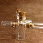5pcs 28x12mm Clear Glass Tiny Bottle Vials with free Eyehooks