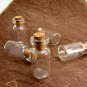5pcs 32x15mm Clear Glass Tiny Bottle Vials with Free Eyehooks