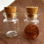 5pcs 30x20mm Clear Glass Tiny Bottle Vials with Free Eyehooks