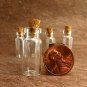 5pcs 28x12mm Clear Glass Tiny Bottle Vials with free Eyehooks