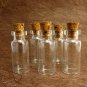 5pcs 28x12mm Clear Glass Tiny Bottle Vials with free Eyehooks
