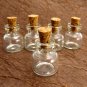 5pcs 18x15mm Clear Glass Tiny Bottle Vials with Free Eyehooks