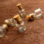 5pcs 18x13mm Clear Glass Tiny Bottle Vials with Free Eyehooks