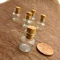 5pcs 18x13mm Clear Glass Tiny Bottle Vials with Free Eyehooks