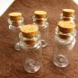 10pcs 42x20mm Clear Glass Tiny Bottle Vials with Free Eyehooks