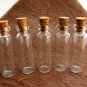 10pcs 40x11mm Clear Glass Tiny Bottle Vials with Free Eyehooks