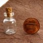 10pcs 24x15mm Clear Glass Tiny Bottle Vials with Free Eyehooks