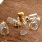 10pcs 24x12mm Clear Glass Tiny Bottle Vials with Free Eyehooks