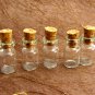 10pcs 18x10mm Clear Glass Tiny Bottle Vials with Free Eyehooks