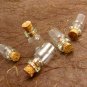 10pcs 18x10mm Clear Glass Tiny Bottle Vials with Free Eyehooks